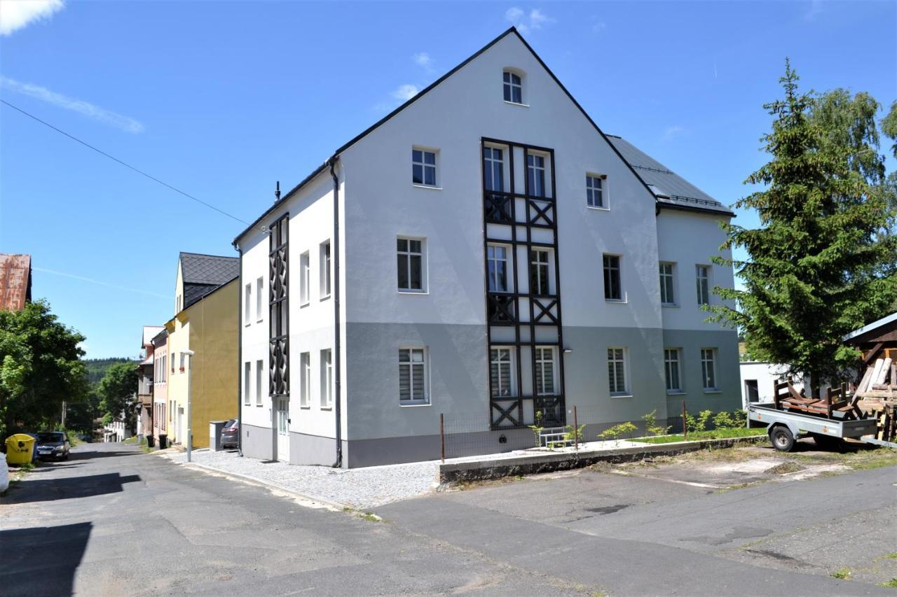 U Zlate Brizy Krusne Hory - Erzgebirge Apartment Horni Blatna Bagian luar foto